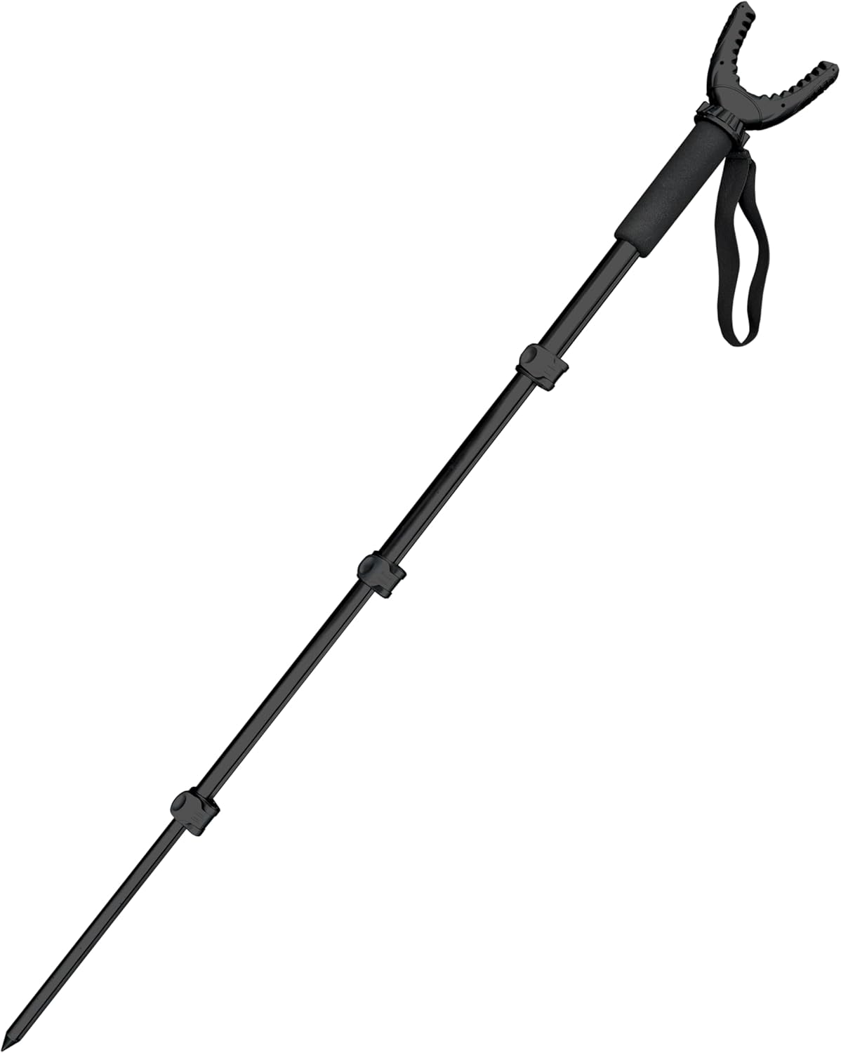 AUSCAMOTEK Aluminum Monopod for Hunting and Photography - Lightweight Collapsible Shooting Stick with 360° Swivel Yoke for Rifle Crossbow and Camera Support