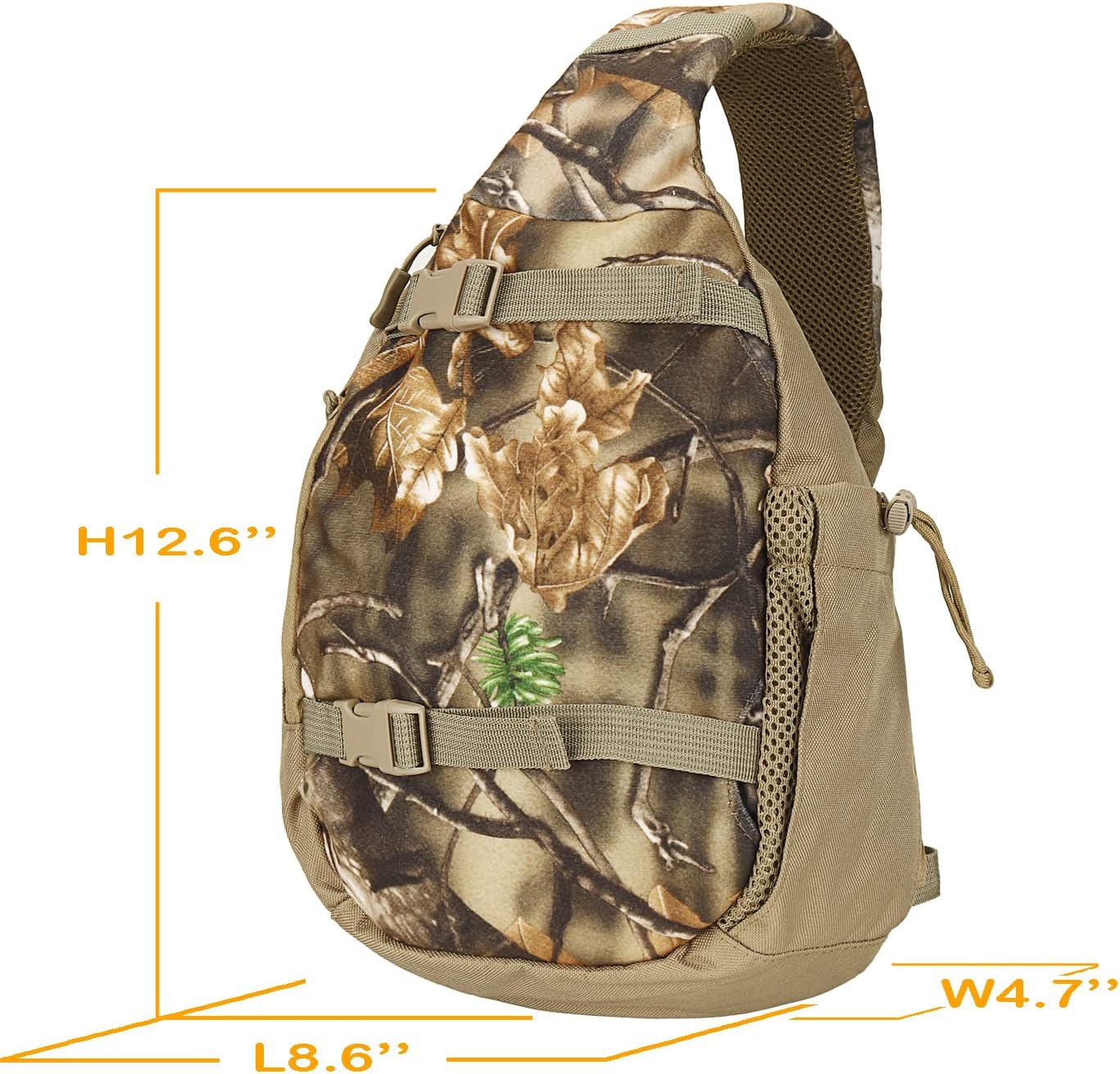 AUSCAMOTEK Blind Sling Pack for Hunting Fishing Hiking Camo Bag for Men
