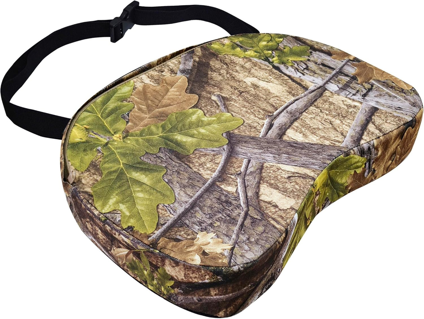 AUSCAMOTEK Portable Hunting Seat Cushion, Lightweight Waterproof Padded Cushion for Hunting, Camping, Stadium, Fishing, Outdoor Sports Woodland Green Camo