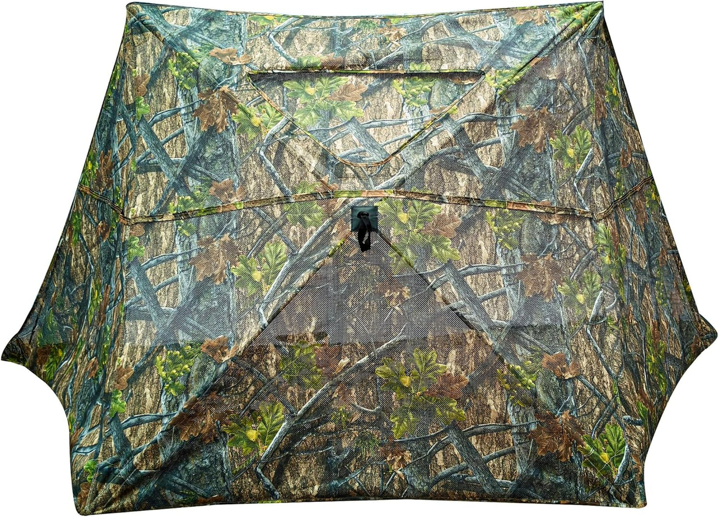 AUSCAMOTEK 3-Panel See-Through Ground Blind with Adjustable Side Panels for Deer Turkey Duck Hunting