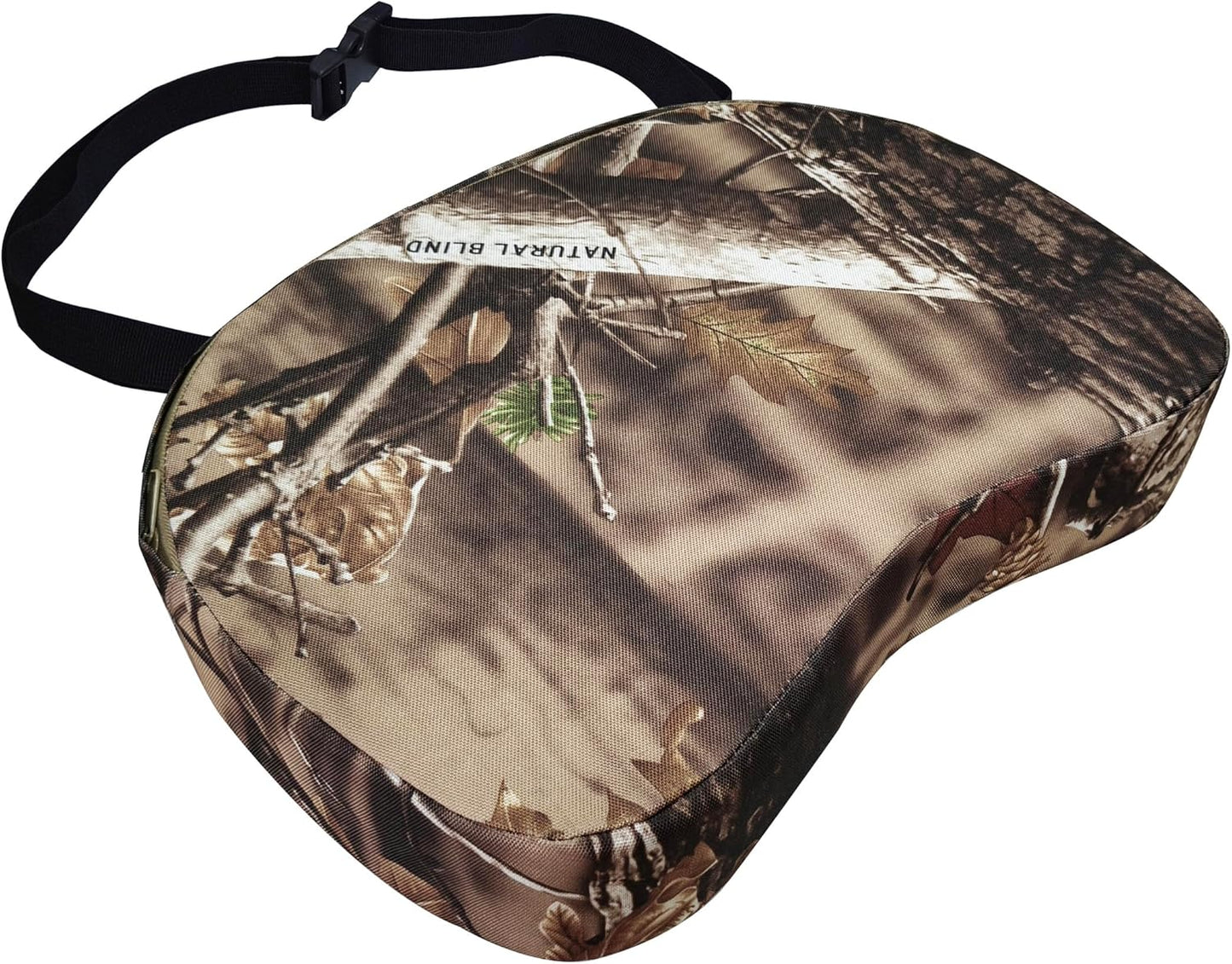 AUSCAMOTEK Portable Hunting Seat Cushion, Lightweight Waterproof Padded Cushion for Hunting, Camping, Stadium, Fishing, Outdoor Sports Woodland Brown Camo