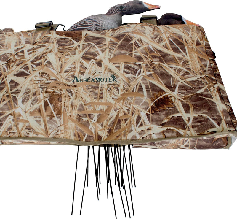 AUSCAMOTEK Waterproof Silhouette Goose Decoy Bag with Camouflage Pattern, Large Capacity with Stake Holes, Durable Design for Easy Storage and Transport of Decoys