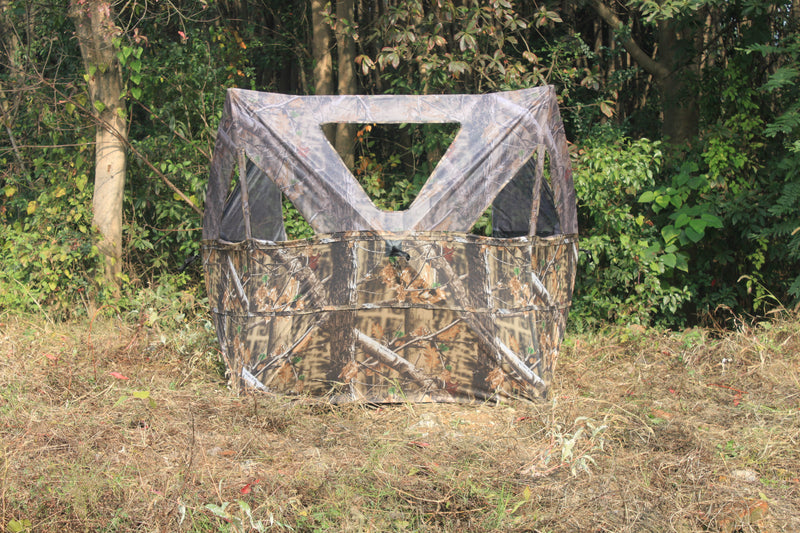 Pop Up Ground Blind for Deer Duck Turkey Hunting Portable Quick Setup Lightweight Brown Ground Peg Included
